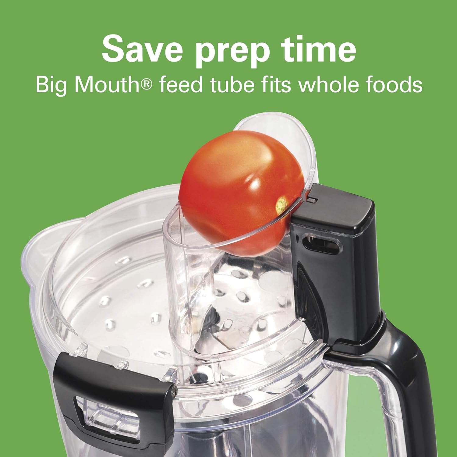 Hamilton Beach Stack & Snap Food Processor and Vegetable Chopper, BPA Free, Stainless Steel Blades, 14 Cup + 4-Cup Mini Bowls, 3-Speed 500 Watt Motor, Black (70585)5
