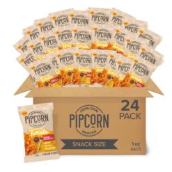 Heirloom Honey BBQ Twists by Pipcorn - 1oz 24 Pack - Gluten Free, Non-GMO Heirloom Corn, Non-Artifical, Preservative Free Snacks