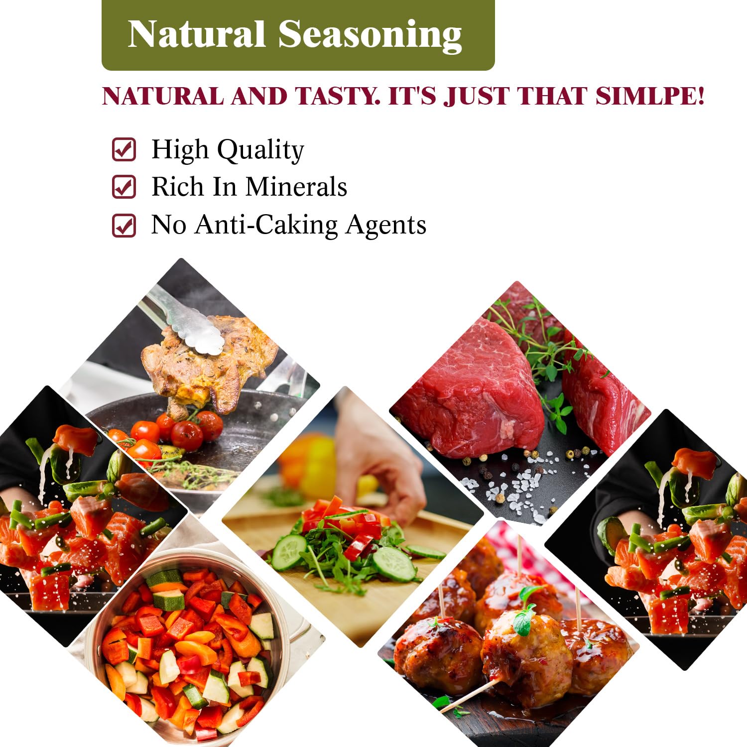 Himalayan Chef Pink Himalayan Salt - 15 lbs. (3 x 5 Pound Bags) Fine Grain, Bulk Bag, Non-GMO, Vegan & Kosher Certified, Food Graded with Rich 84 Minerals8