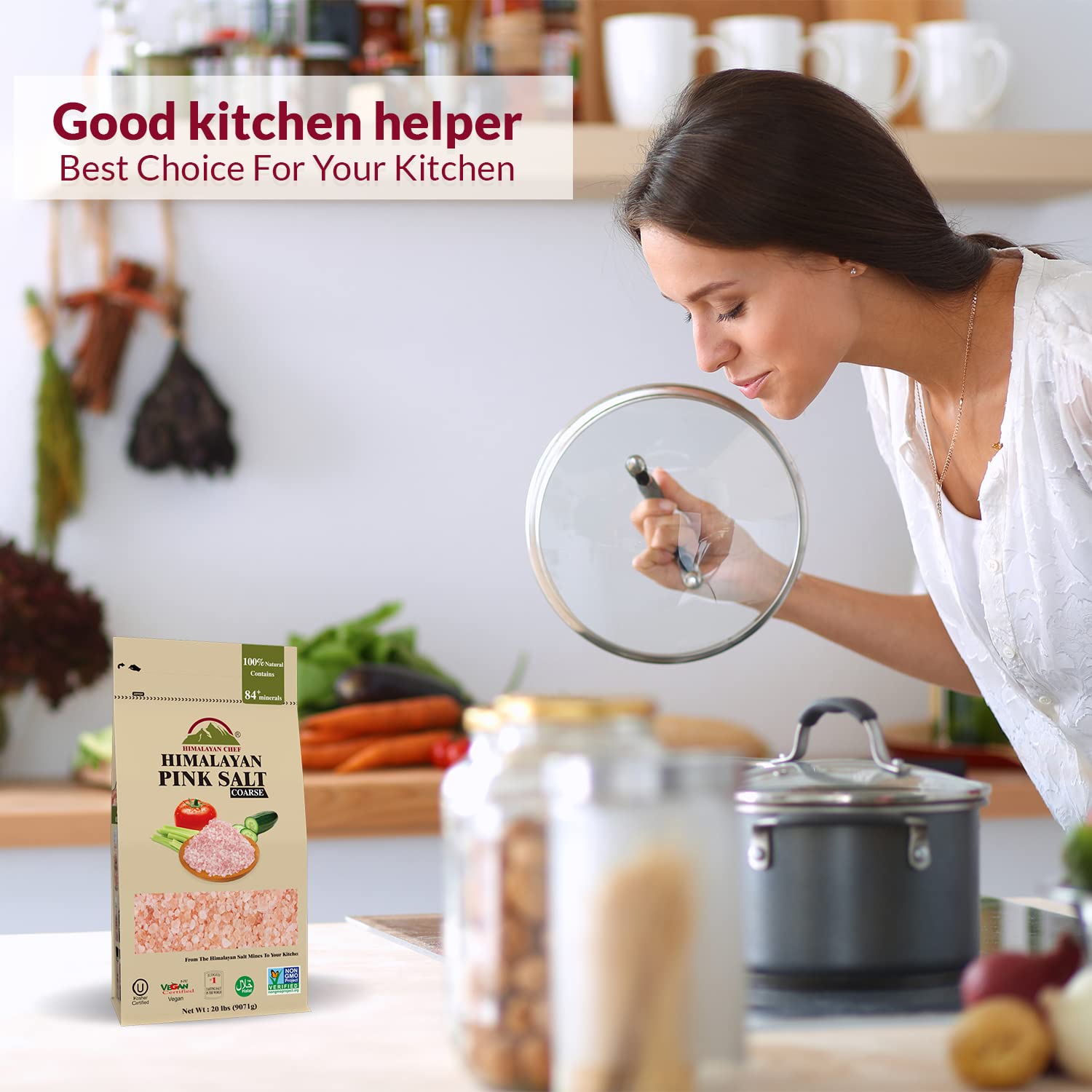 Himalayan Chef Pink Himalayan Salt, Coarse Grain - 20 lbs Bag11