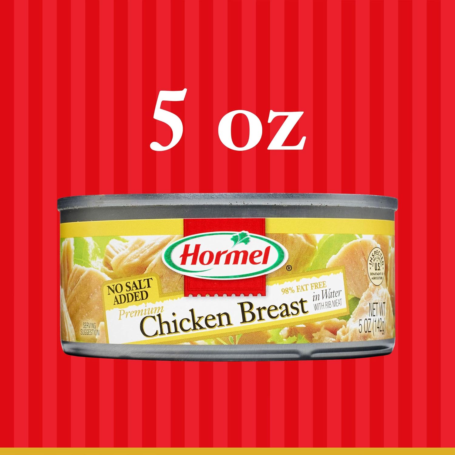 Hormel Premium No Salt Added Canned Chunk Chicken Breast in Water, 5 Ounce (Pack of 12)0