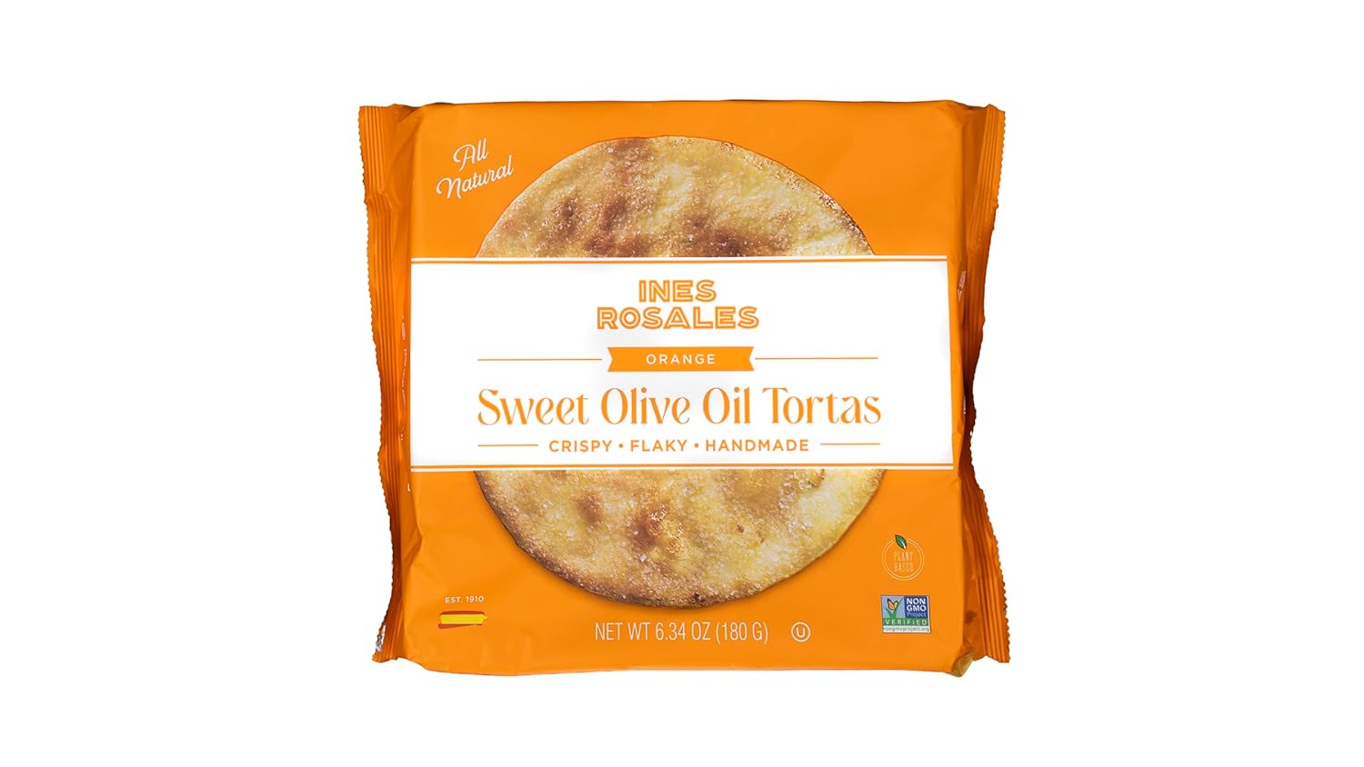 Ines Rosales Sweet Olive Oil Tortas with Orange Fine Mediterranean Crisps, All Natural, 6.34 Ounce (Pack of 10) Ines Rosales Sweet Olive Oil Tortas with Orange Fine Mediterranean Crisps, All Natural, 6.34 Ounce (Pack of 10)