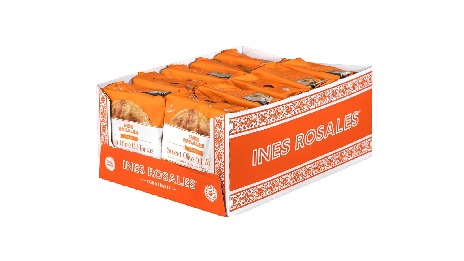 Ines Rosales Sweet Olive Oil Tortas with Orange Fine Mediterranean Crisps, All Natural, 6.34 Ounce (Pack of 10)4