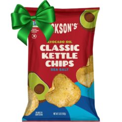 Jackson’s Potato Classic Kettle Chips with Sea Salt (5oz, Pack of 7) - Made with Premium Avocado Oil - Allergen-friendly, Gluten Free, Peanut Free, Vegan, Kosher - Shark Tank Product