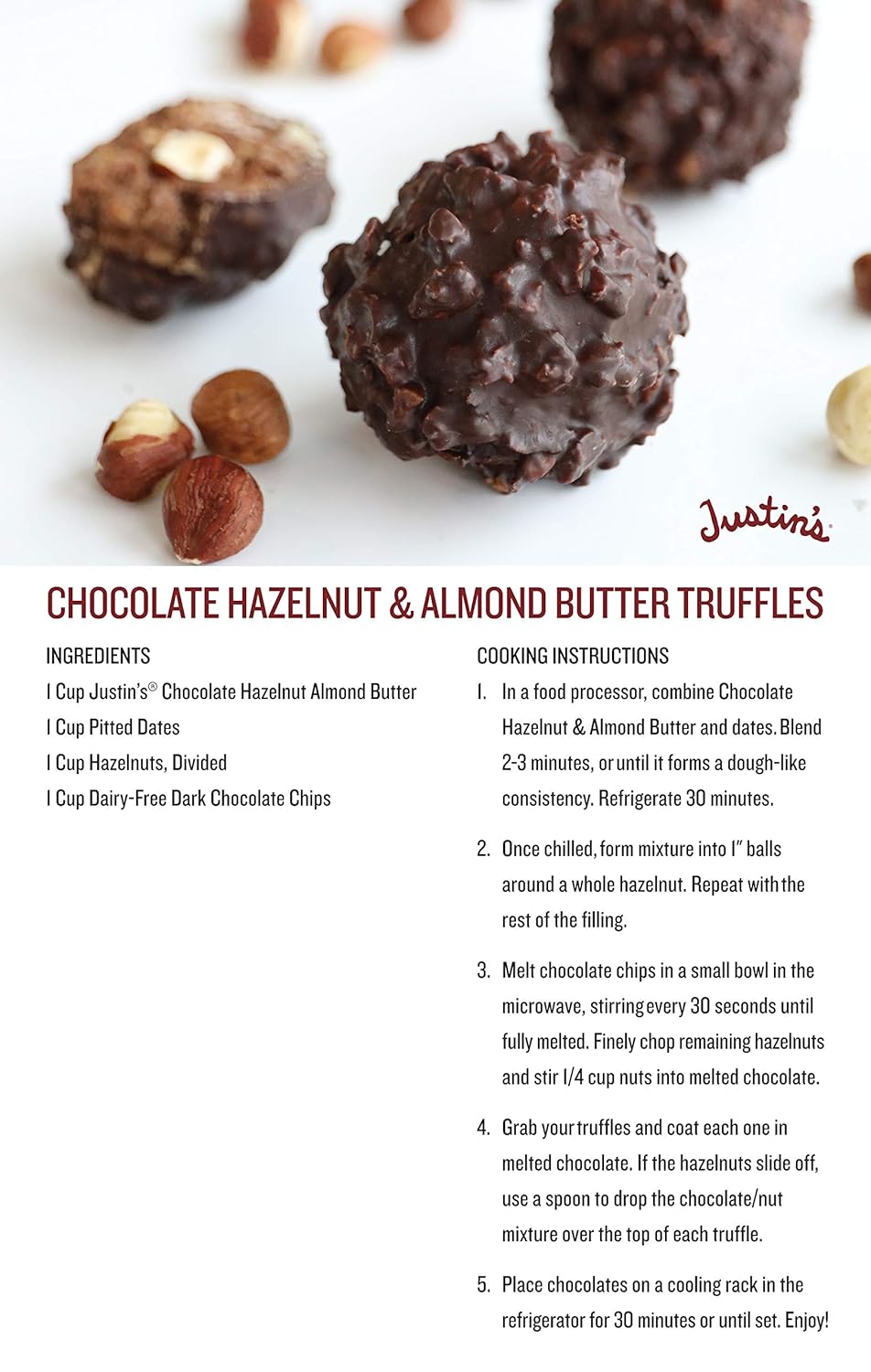 Justin's Chocolate Hazelnut and Almond Butter, Organic Cocoa, No Stir, Gluten-free, Responsibly Sourced, 16 Ounce Jar (6 Pack)11