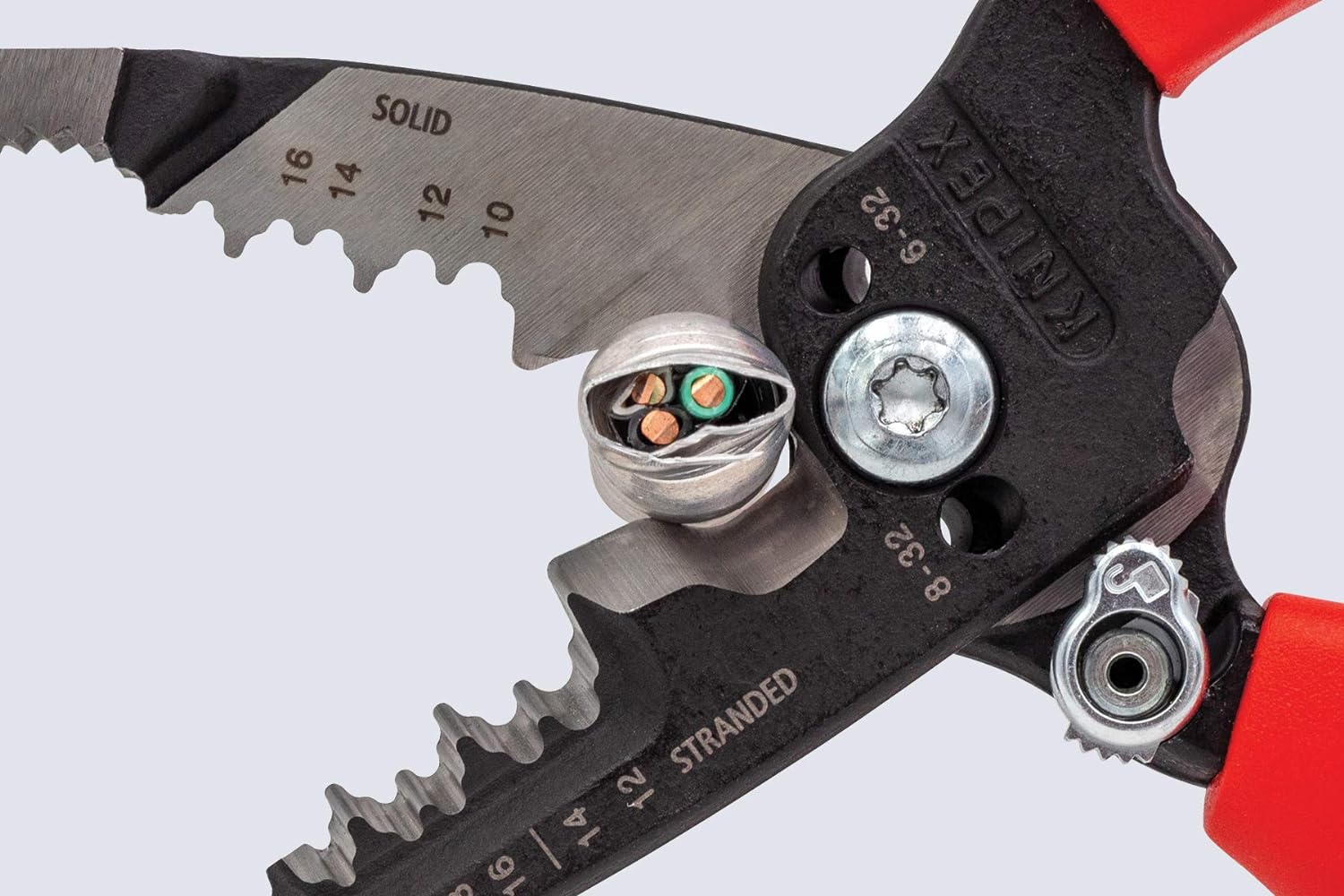 KNIPEX Tools 13 72 8 Forged Wire Stripper, 8-Inch5