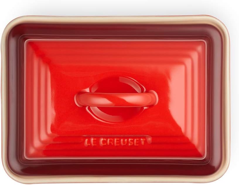 Le Creuset Stoneware European Butter Dish, Cerise2