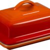 Le Creuset Stoneware European Butter Dish, Flame