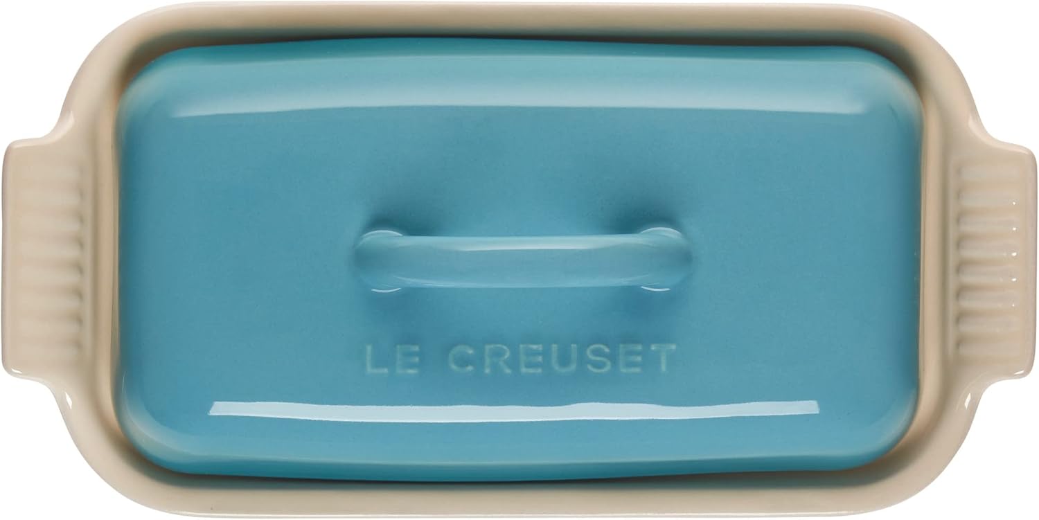 Le Creuset Stoneware Heritage Butter Dish, Caribbean1