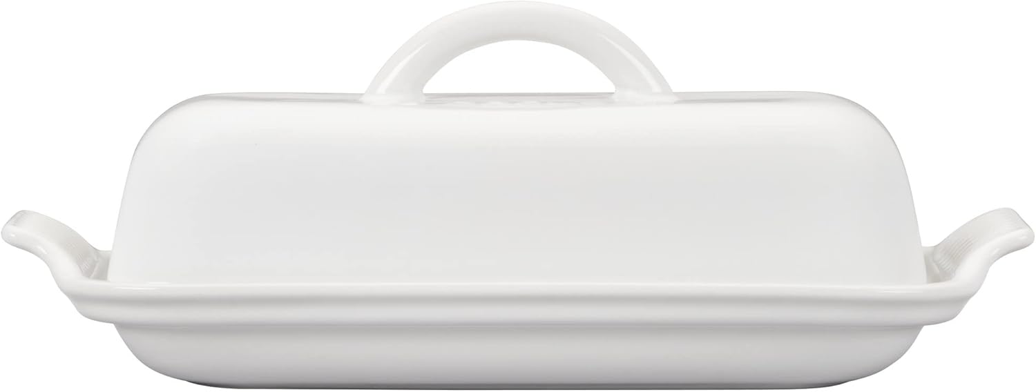 Le Creuset Stoneware Heritage Butter Dish, White2