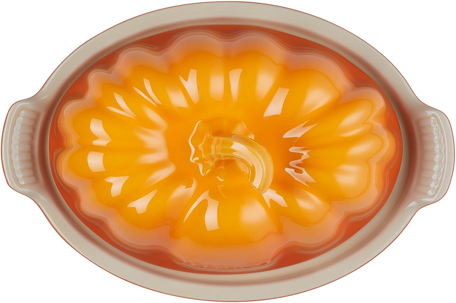 Le Creuset Stoneware Pumpkin Butter Dish, Persimmon1