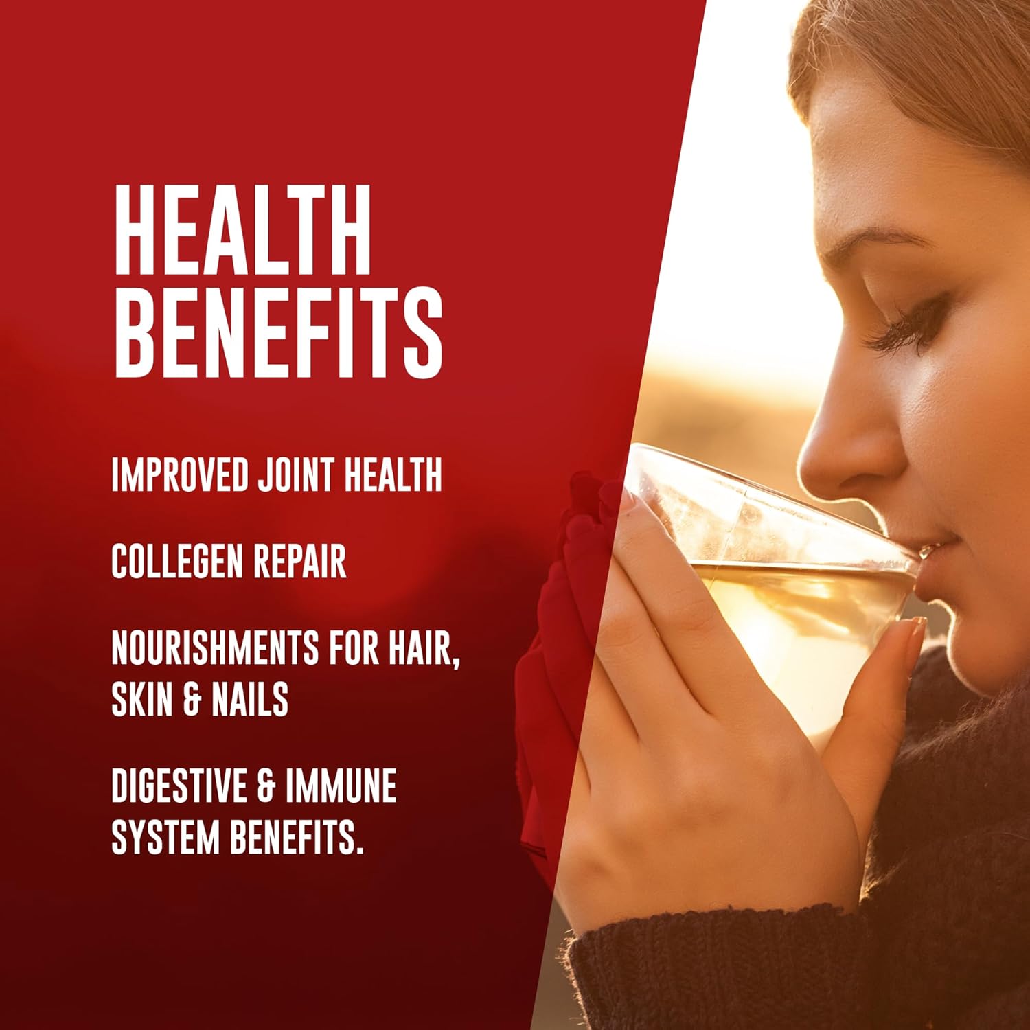 LonoLife Beef Bone Broth Powder Mix Grass-Fed, 10g Protein Collagen-Rich, Keto & Paleo Friendly Natural Ingredients 8oz Bulk Container (15 Servings)-