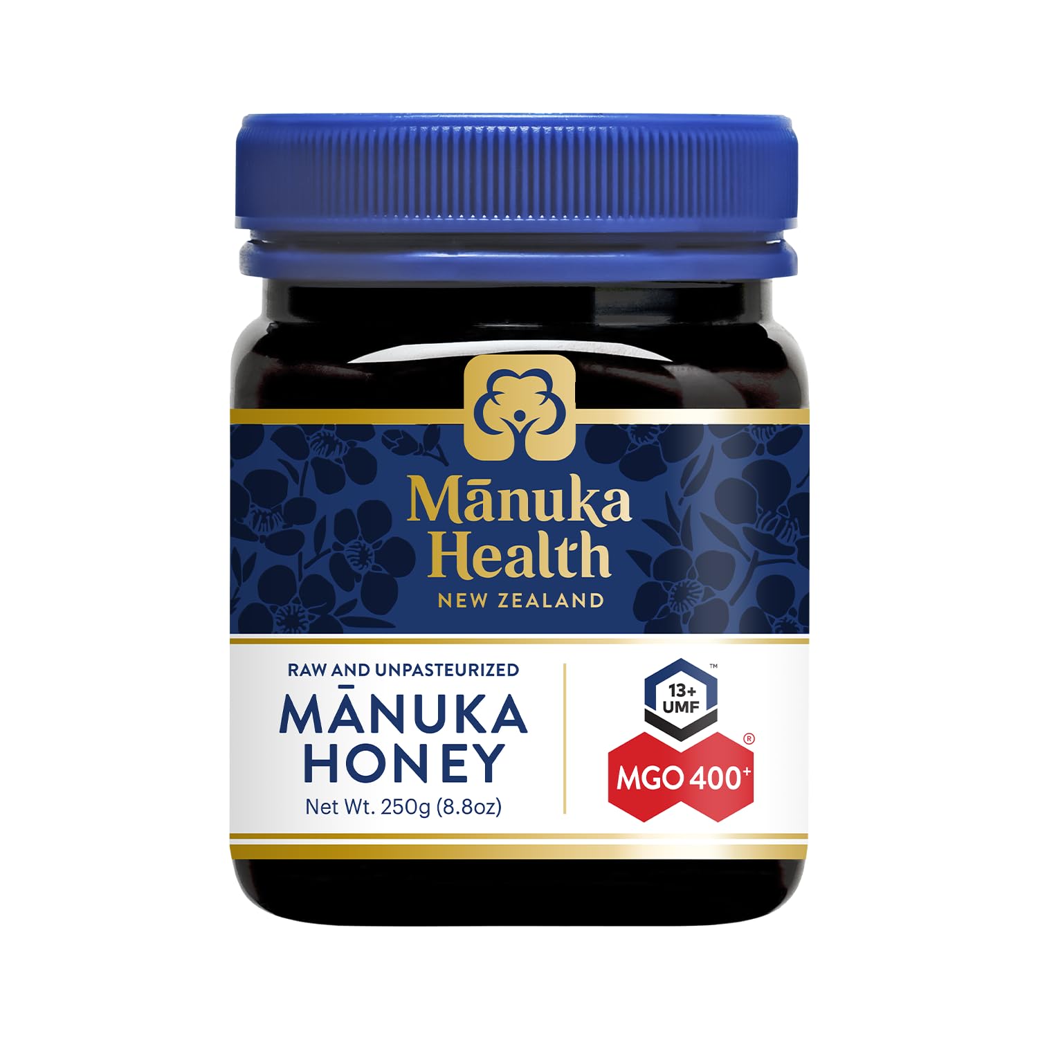 Manuka Health UMF 13+ MGO 400+ Manuka Honey (250g 8.8oz), Superfood, Authentic Raw Honey from New Zealand Manuka Health UMF 13+/MGO 400+ Manuka Honey (250g/8.8oz), Superfood, Authentic Raw Honey from New Zealand