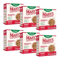 Mary's Gone Crackers Original Crackers, 6.5 Ounce (Pack of 6), Organic Brown Rice, Flax & Sesame Seeds, Gluten Free