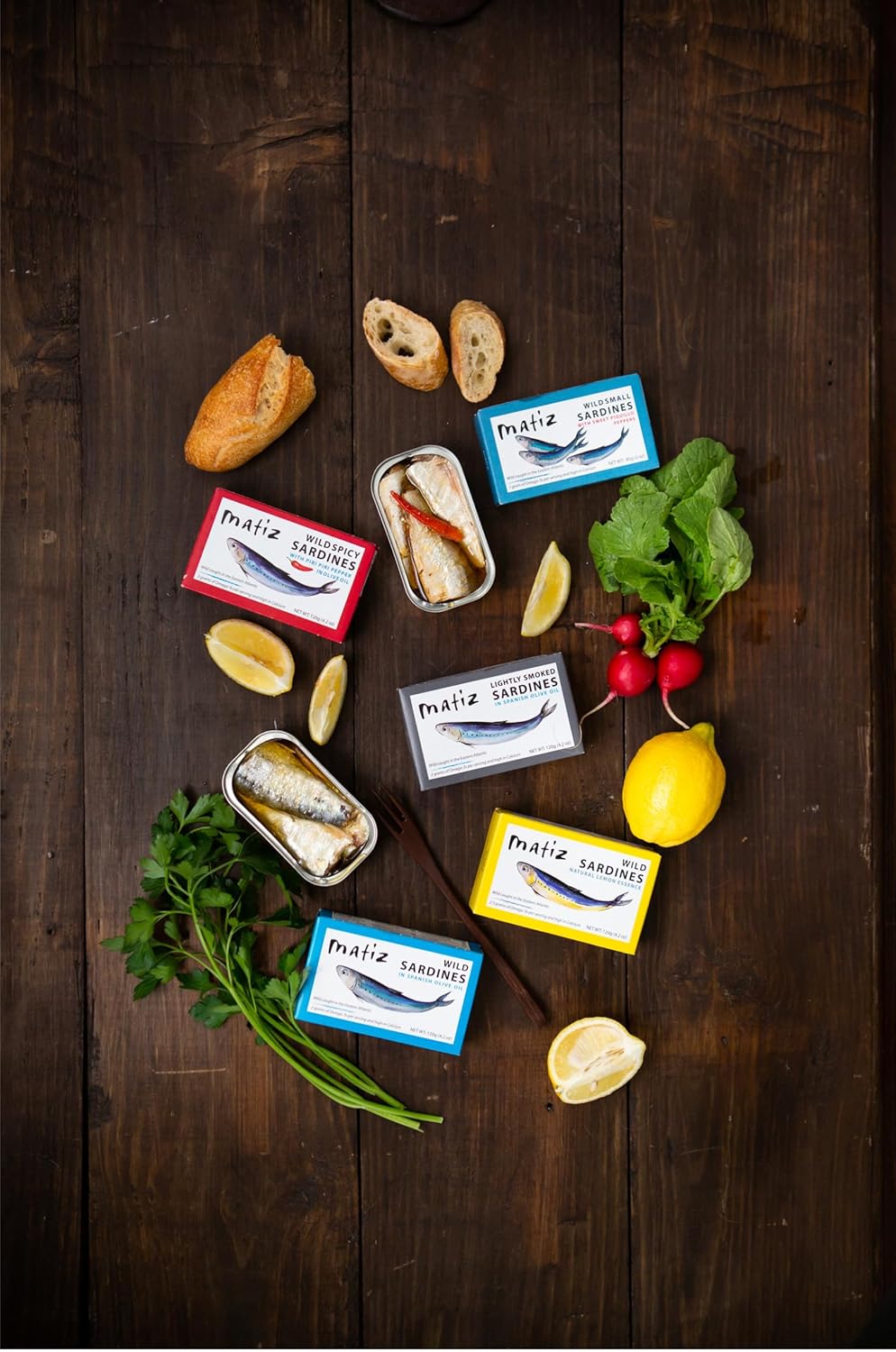 Matiz Seafood Variety Pack Sampler 10 pack, 1 can each of Matiz Seafood Line1