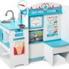 Melissa & Doug Wooden Get Well Doctor Activity Center - Waiting Room, Exam Room, Check-In Area - FSC Certified