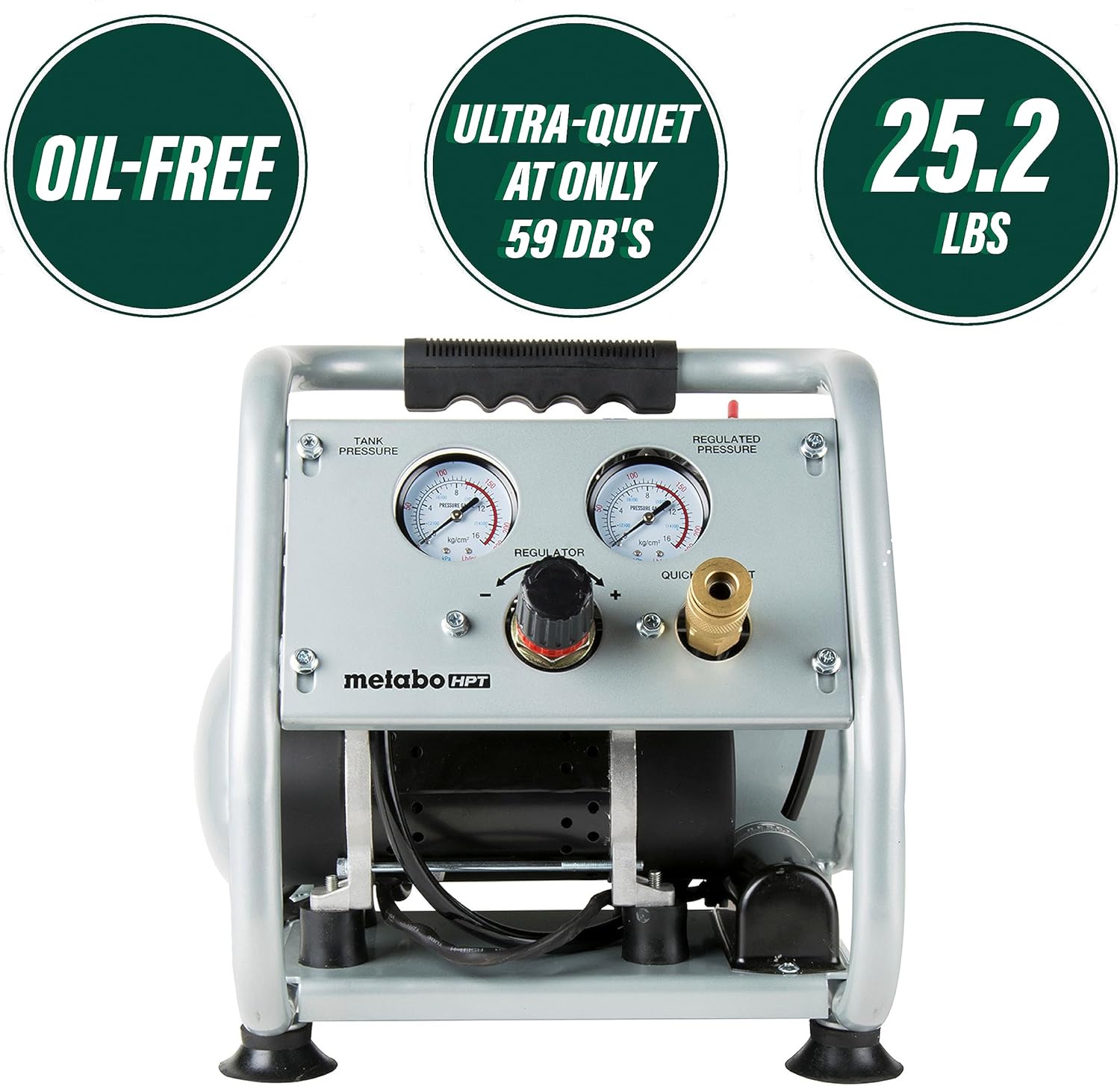 Metabo HPT Quiet Air Compressor 125 PSI 1 Gallon EC28M1