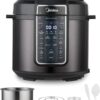 Midea 12-in-1 Electric Pressure Cooker, 6 Quarts, 12 Presets, Multi-Functional Programmable Slow Cooker, Rice Cooker, Steamer, Sauté Pan, Yogurt Maker, and More, Stainless Steel