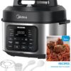 Midea WideMax 12-in-1 Electric Pressure Cooker, 6.5 Quart, 12 Presets, Multi-Functional Programmable Slow Cooker, Rice Cooker, Steamer, Sauté Pan, Cake, Yogurt, Warmer and More