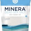 Minera Dead Sea Salt, 100% Pure & Natural, 19 lbs. Fine Grain (0-1.7 mm) Bulk Bag, Easily Dissolving Dead Sea Salts for Soaking & Bathing, Skin Nourishing Fine Sea Salt, Unscented