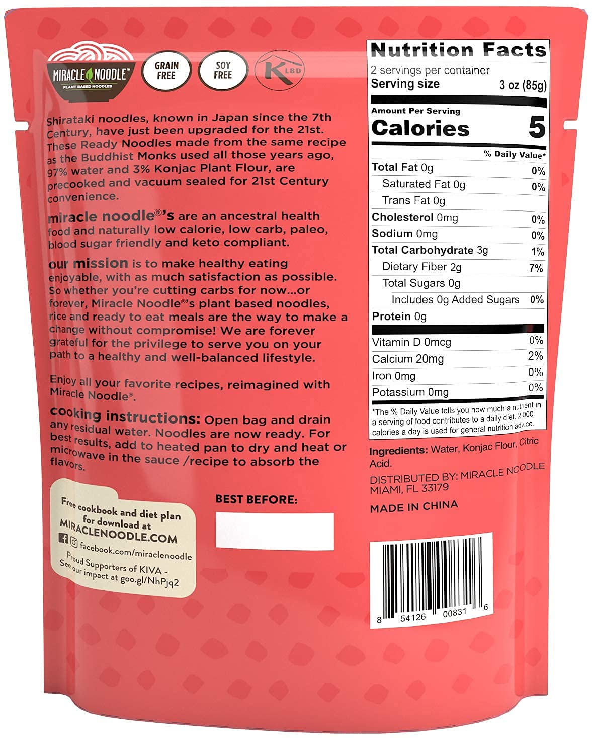 Miracle Noodle Variety Pack (Angel Hair, Fettuccine, Spaghetti & Rice) - Ready-To-Eat, Shirataki Noodles, Shirataki Rice, Keto, Gluten Free, Low Carb, Low Calorie, Konjac Noodles - 2 Bags Each, 8-Pack11