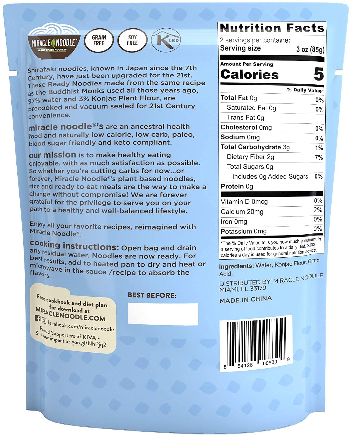 Miracle Noodle Variety Pack (Angel Hair, Fettuccine, Spaghetti & Rice) - Ready-To-Eat, Shirataki Noodles, Shirataki Rice, Keto, Gluten Free, Low Carb, Low Calorie, Konjac Noodles - 2 Bags Each, 8-Pack7