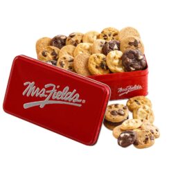 Mrs. Fields - 30 Nibblers Signature Cookie Tin, Assorted with 30 Nibblers Bite-Sized Cookies in our 5 Signature Cookie Flavors