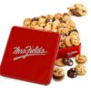 Mrs. Fields - Nut Free 60 Nibblers Signature Cookie Tin, Assorted with 60 Nibblers Bite-Sized Nut Free Cookies in our 3 Signature No Nut Cookie Flavors