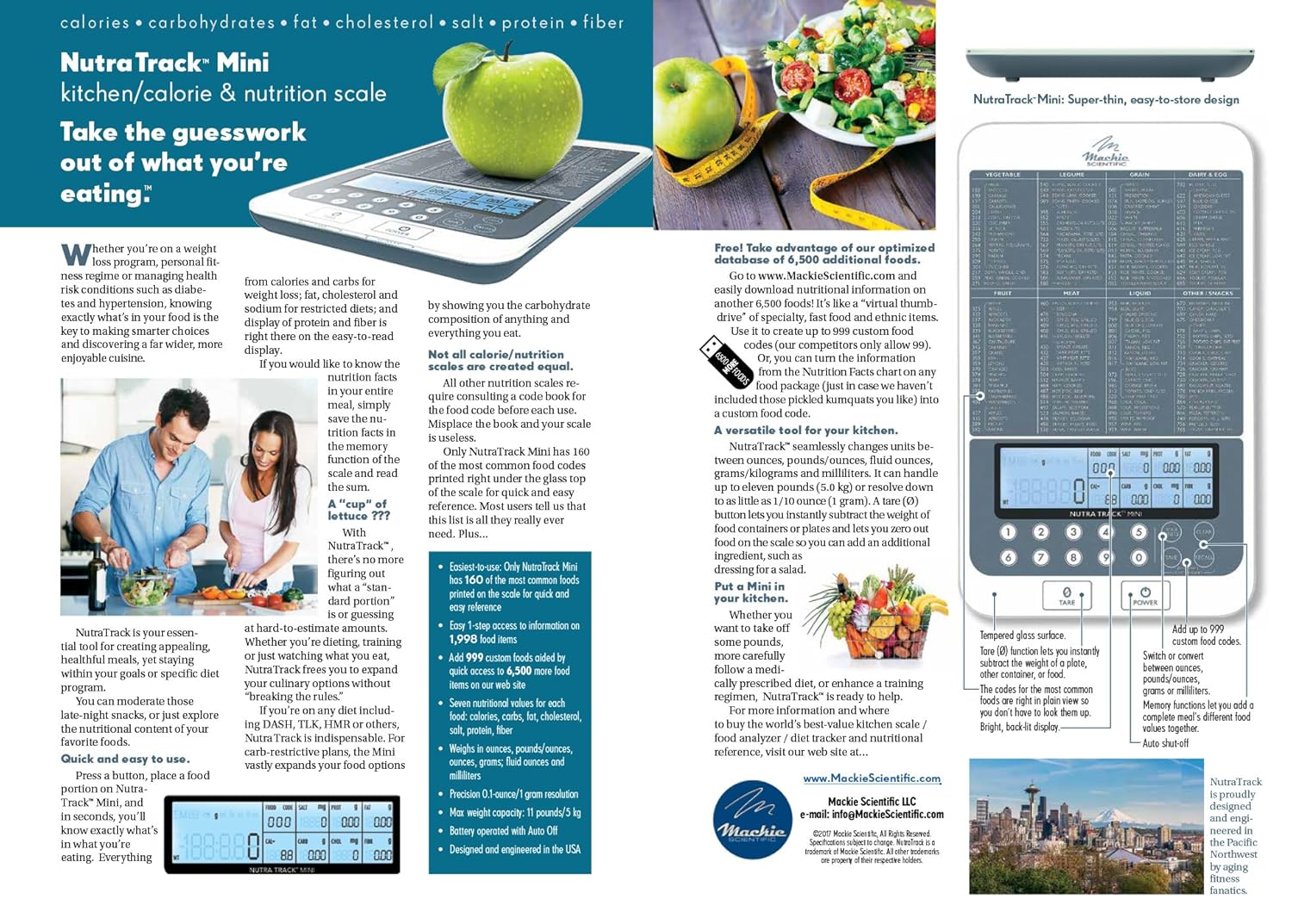 NUTRA TRACK™ Ultimate Food Kitchen & Nutrition Scale – Your Personal Nutritionist at Home! Powered by USDA Data, Designed for Precision in Seattle, WA7
