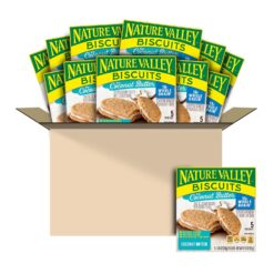 Nature Valley Biscuit Sandwiches, Coconut Butter, Snacks, 5 ct, 6.75 OZ (Pack of 12)