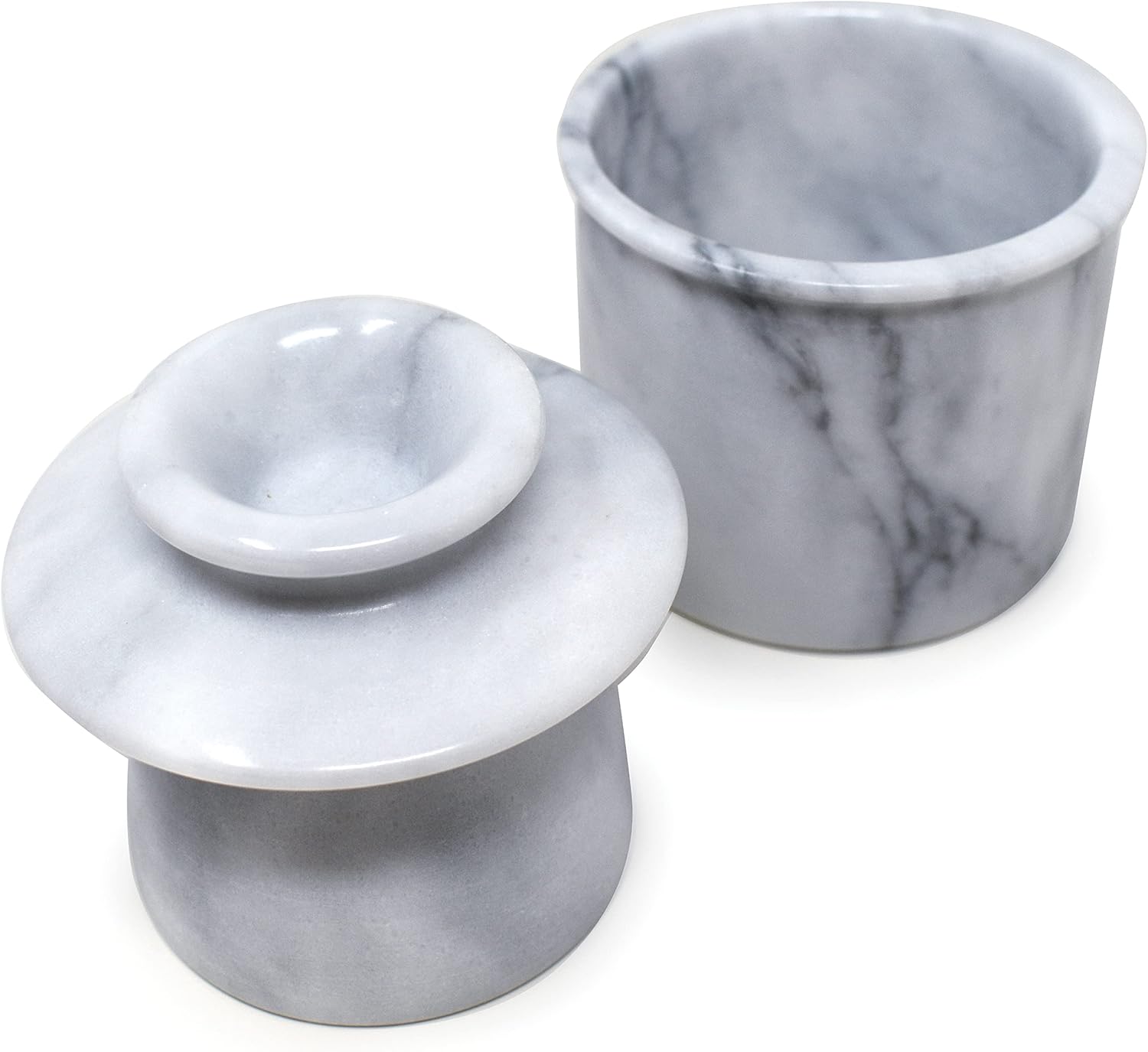 Norpro Marble Butter Keeper,Off-White5