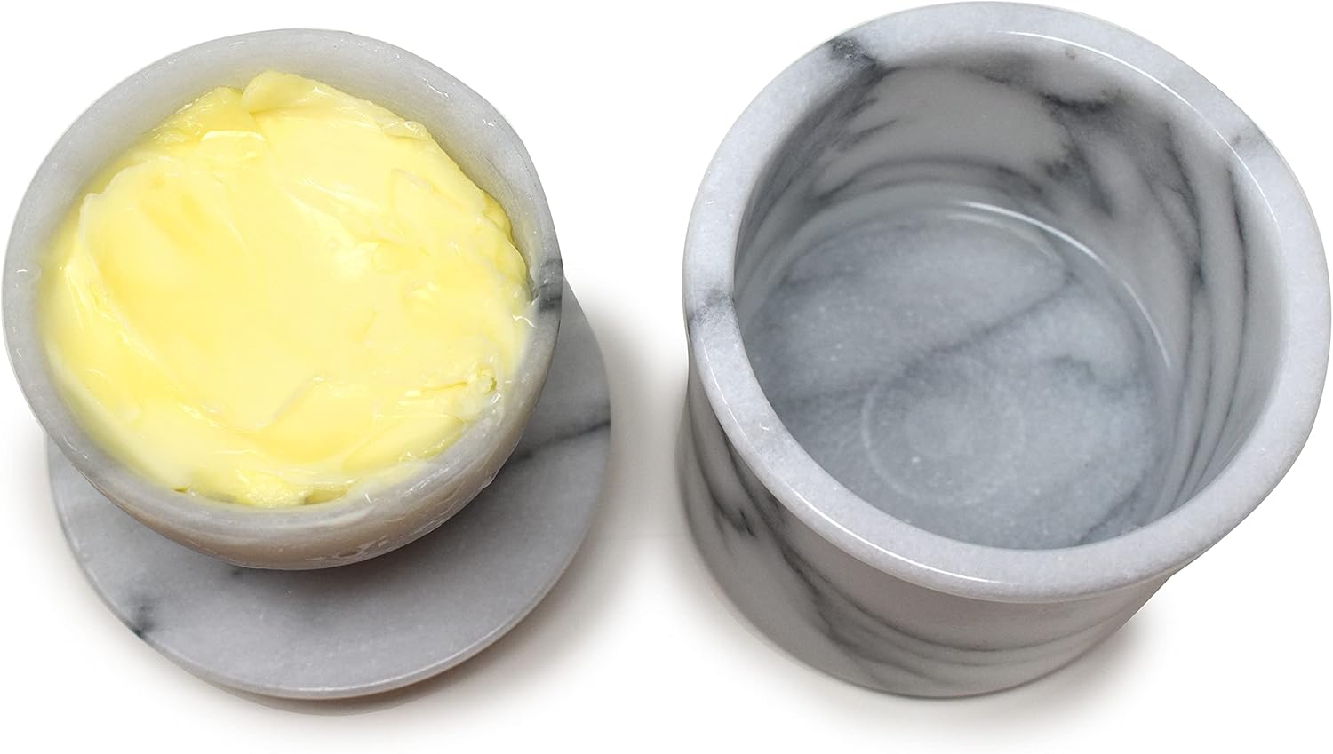 Norpro Marble Butter Keeper,Off-White9