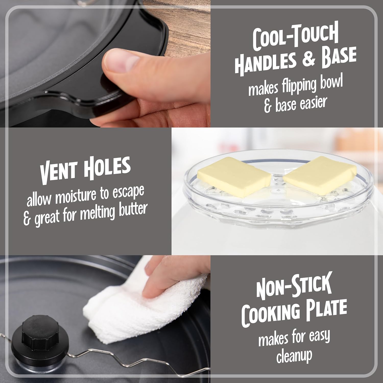 Nostalgia 6-Quart Stirring Popcorn Popper - Quick-Heat Technology - Makes 24 Cups of Popcorn - Includes Kernel Measuring Cup - Perfect for Birthday Parties, Movie Nights, and More - Black5