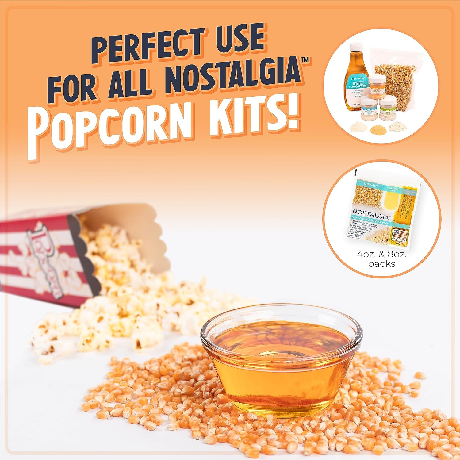 Nostalgia 6-Quart Stirring Popcorn Popper - Quick-Heat Technology - Makes 24 Cups of Popcorn - Includes Kernel Measuring Cup - Perfect for Birthday Parties, Movie Nights, and More - Black9