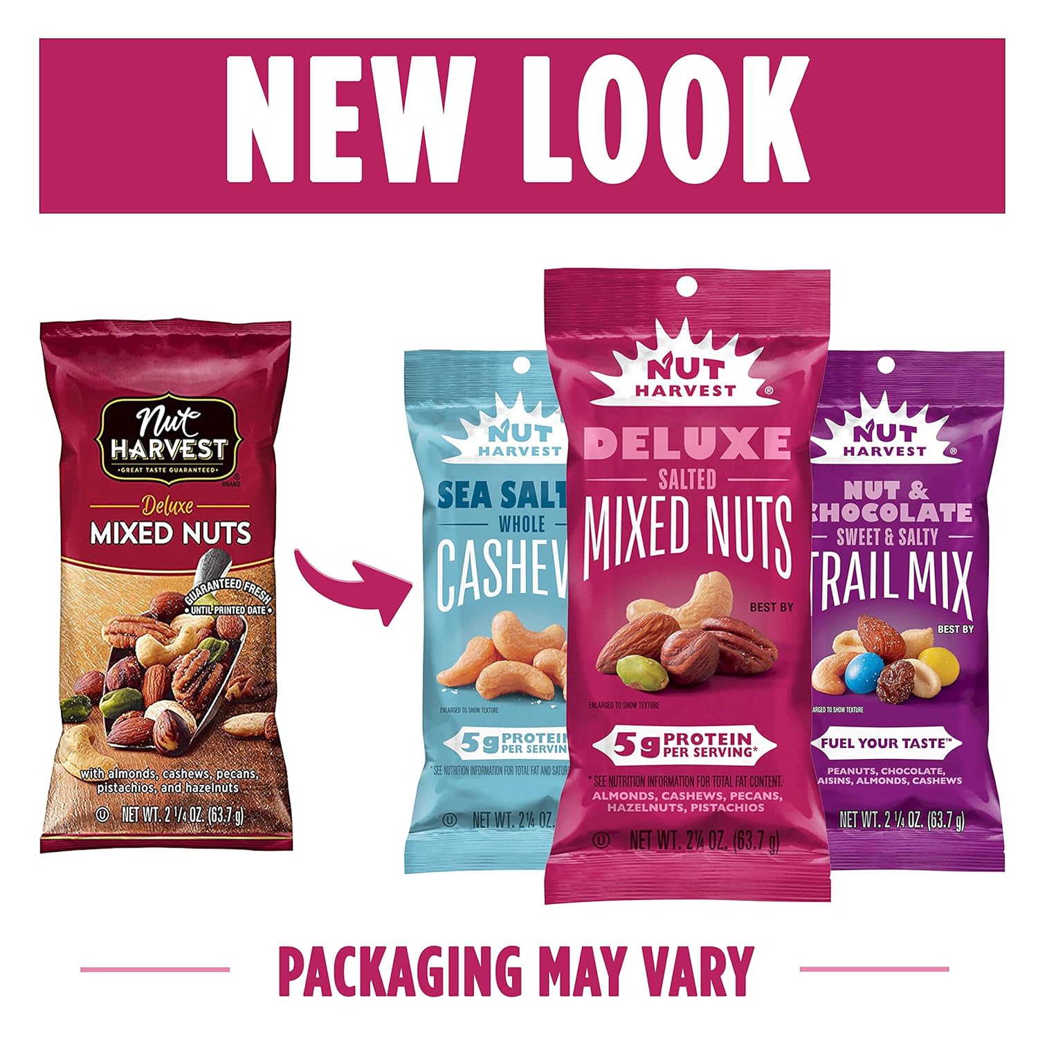 Nut Harvest, Nut & Chocolate Mix, 2.25 Ounce (Pack of 16)1