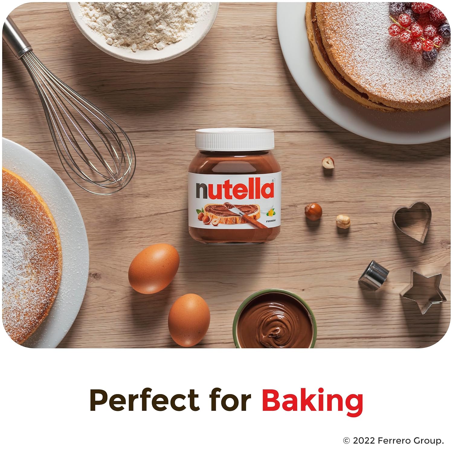 Nutella Hazelnut Spread with Cocoa for Breakfast, Bulk 12 Pack, 7.7 oz per Jar, Holiday Baking and Desserts9