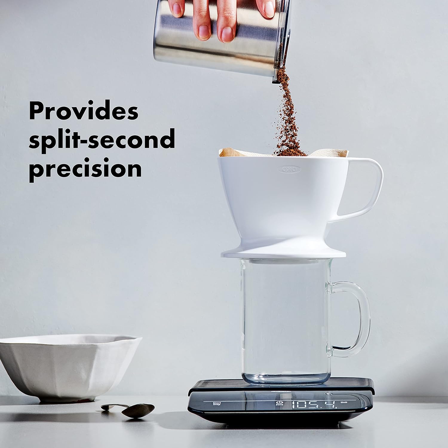 OXO BREW 6 Lb. Precision Coffee Scale with Timer, Black4