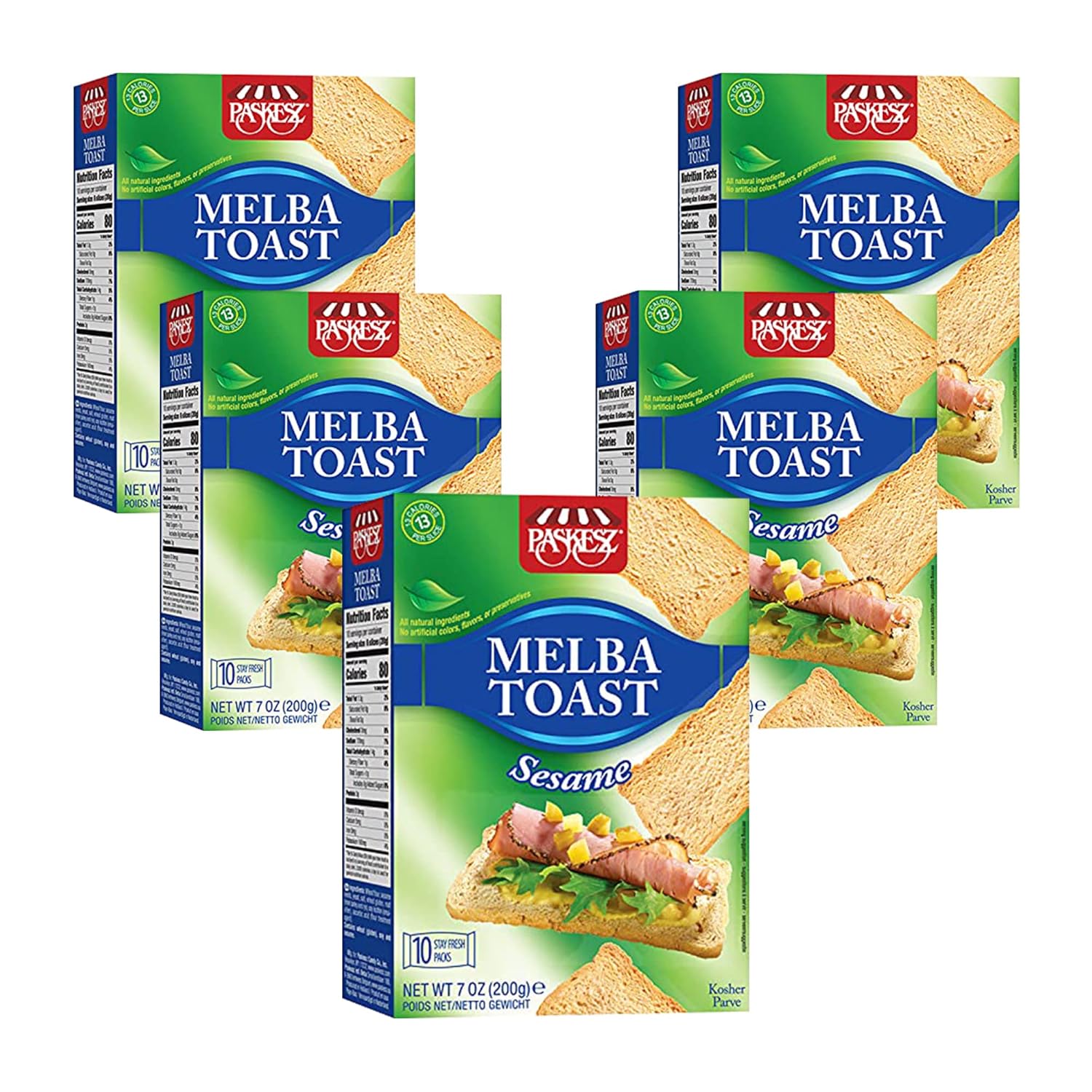 Only Kosher Candy Melba Toast Flatbread Crackers Classic Sesame Kosher Parve (Pack of 5) Only Kosher Candy Melba Toast Flatbread Crackers Classic Sesame Kosher Parve (Pack of 5)