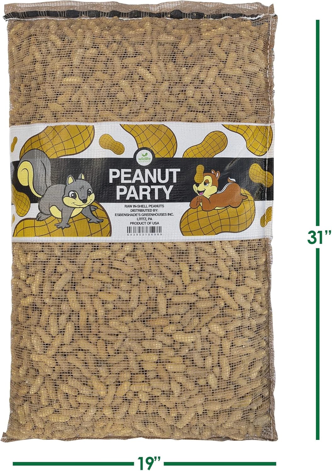 Peanut Party in-Shell Peanuts for Birds, Squirrels, Wild Animal Food, 25 Pound Bag6