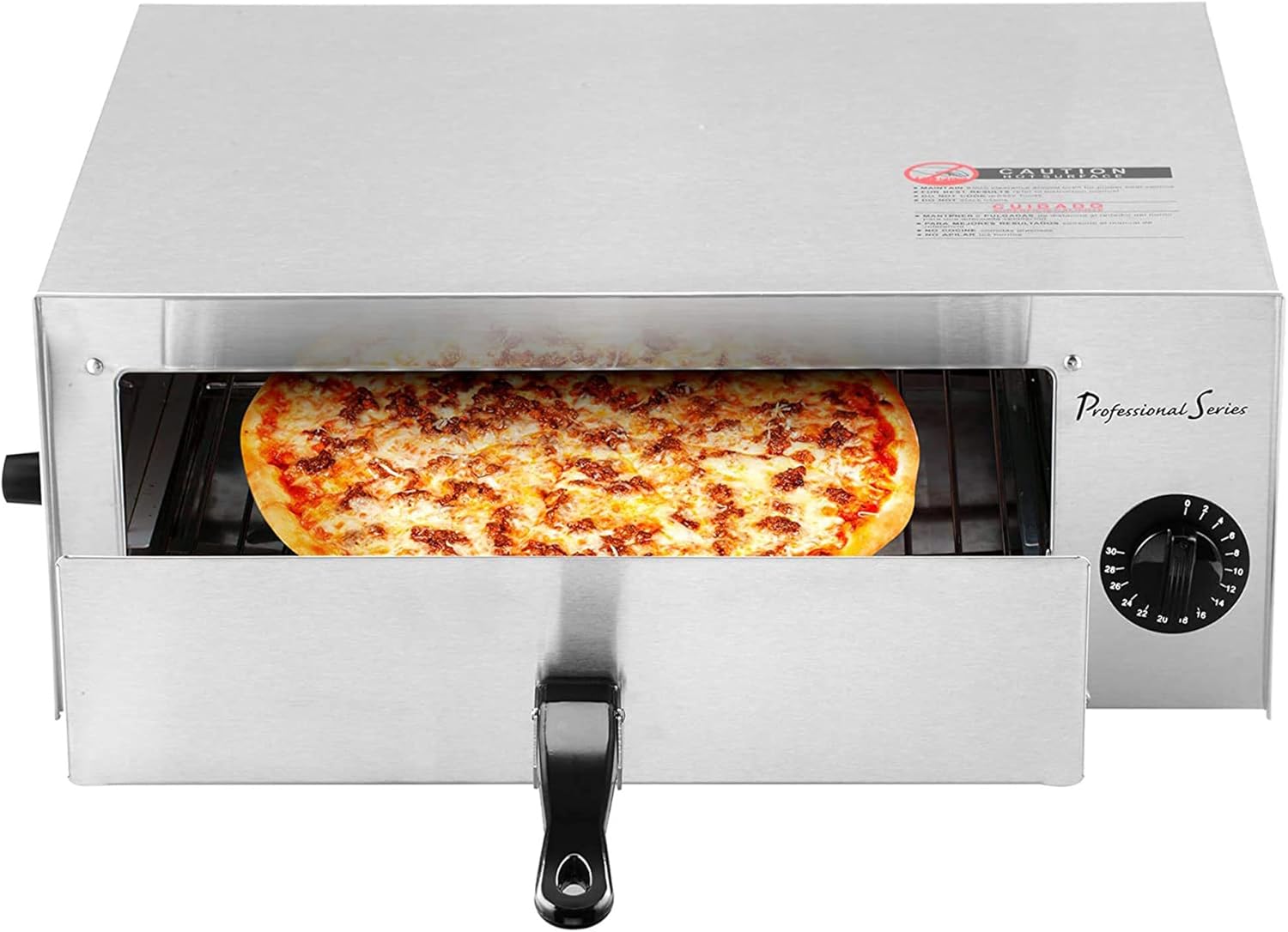 Pizza Oven and Frozen Snack Baker Stainless Steel6
