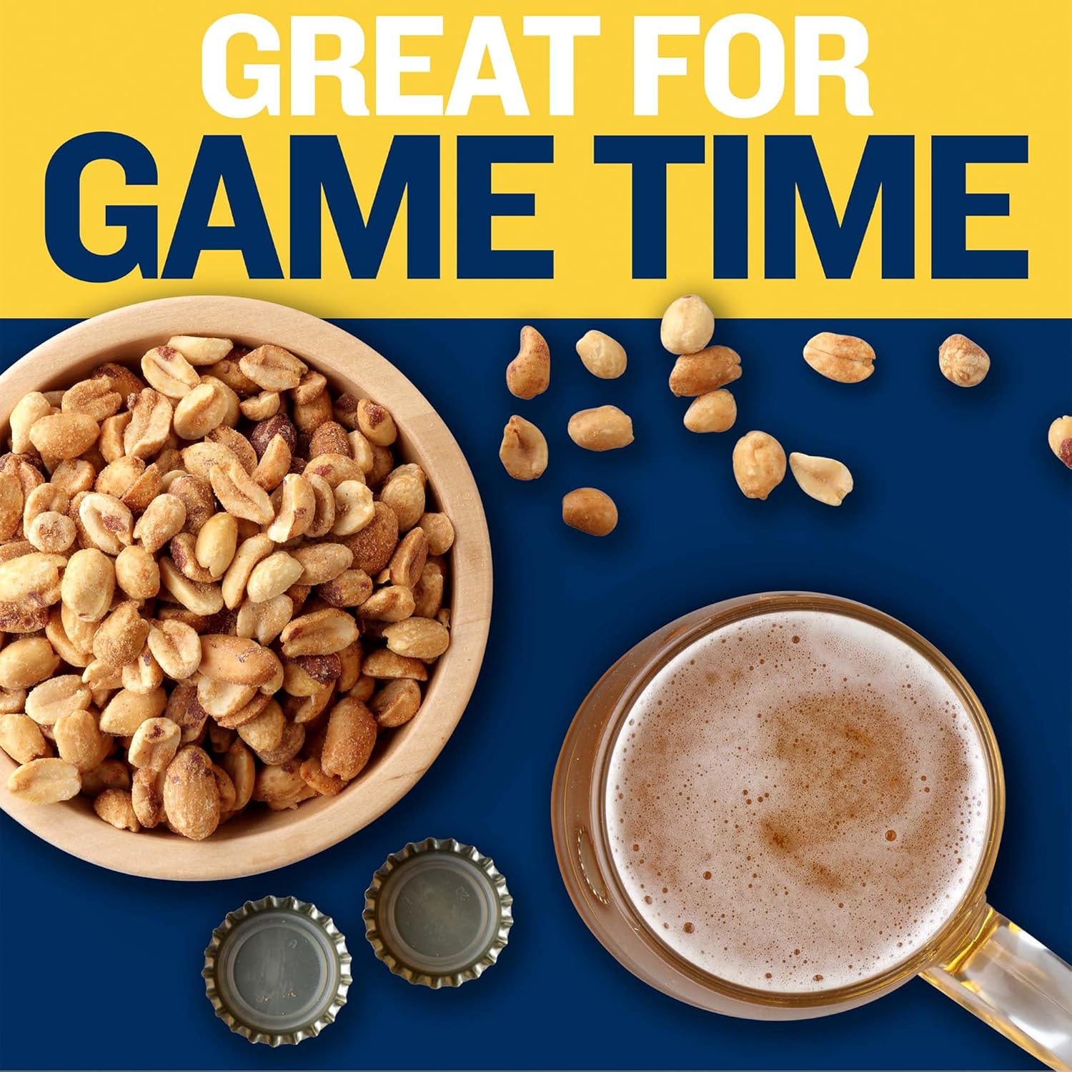 Planters Lightly Salted Dry Roasted Peanuts (6 ct Pack, 2.2 lb Containers)5