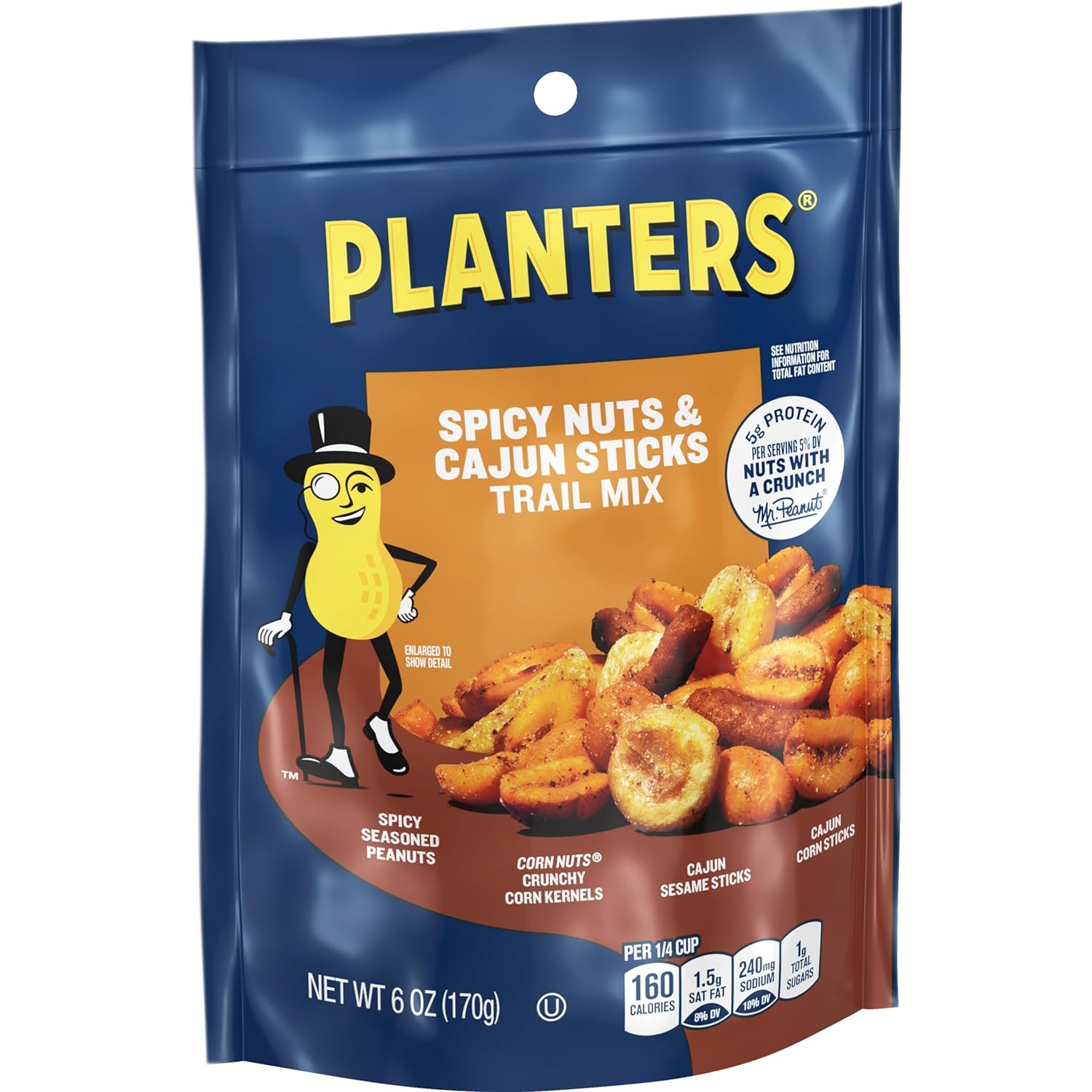 Planters Spicy Nuts & Cajun Sticks Trail Mix, 6 Ounce (Pack of 12)2