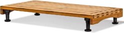 Prosumer's Choice Premium Bamboo Large Cutting Boards | Stovetop Cover with Juice Grooves For Kitchen | Large Wooden Butcher Block for Turkey, Meat, Vegetables, BBQ with Adjustable Legs, 11 X 21.25