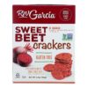 R. W. GARCIA, Crackers, 3 Seed Beet, Pack of 6, Size 6.5 OZ, (Gluten Free GMO Free Kosher Vegan Wheat Free)6
