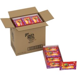 RITZ Bits Cheese Sandwich Crackers, 48 Snack Packs (4 Boxes)