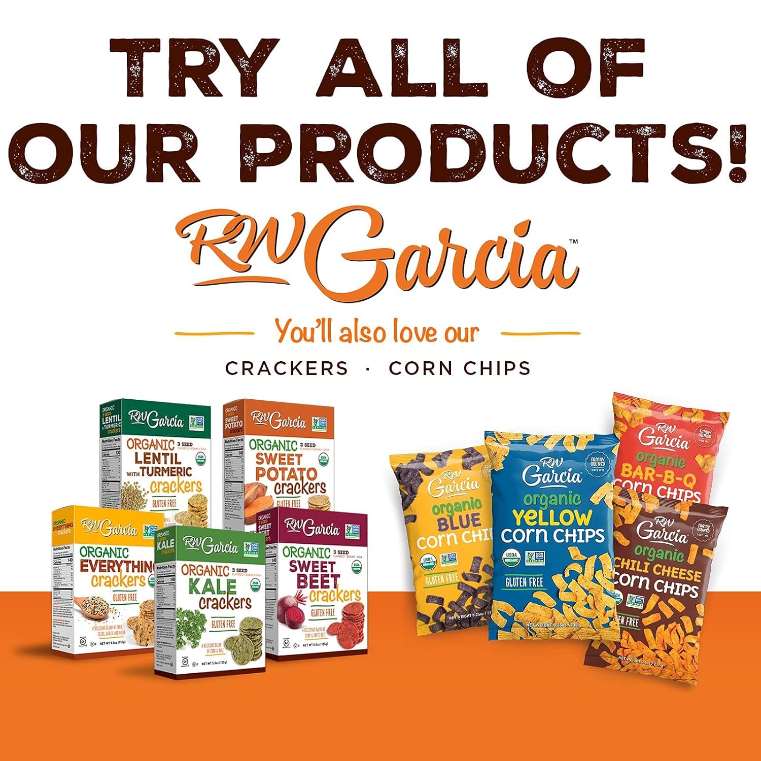 RW Garcia Organic Sweet Potato Crackers, Gluten Free, 5.5oz boxes, 6 pack11