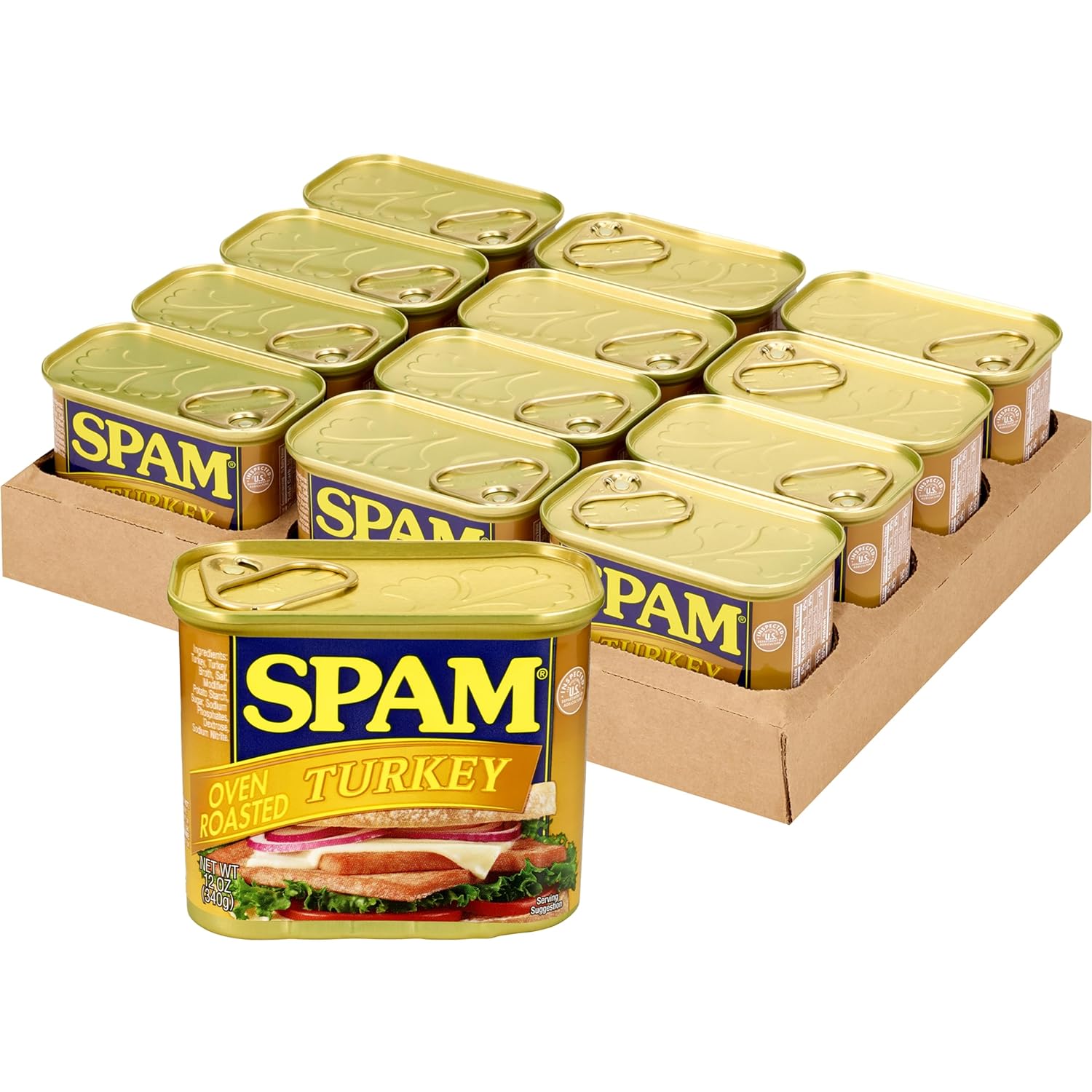 SPAM Oven Roasted Turkey, 12 Ounce (Pack of 12) SPAM Oven Roasted Turkey, 12 Ounce (Pack of 12)