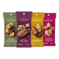 Sahale Snacks Glazed Mix Nut Blend Variety Pack, 1.5 Oz Grab & Go Bags (12 Total Packs) - Four Different Dry-Roasted Deluxe Mixed Nuts Blends Included - Non-GMO Kosher & Certified Gluten-Free Snacks