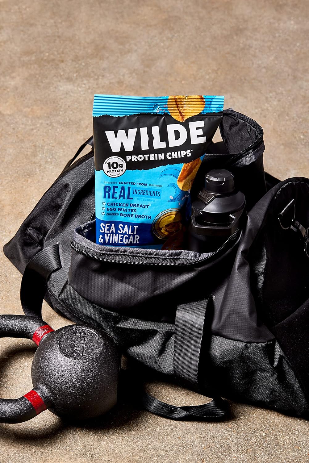 Sea Salt and Vinegar Protein Chips by Wilde Chips, Thin and Crispy, High Protein, Keto Friendly, Made with Real Ingredients, 2.25oz Bag (8 Pack)…5