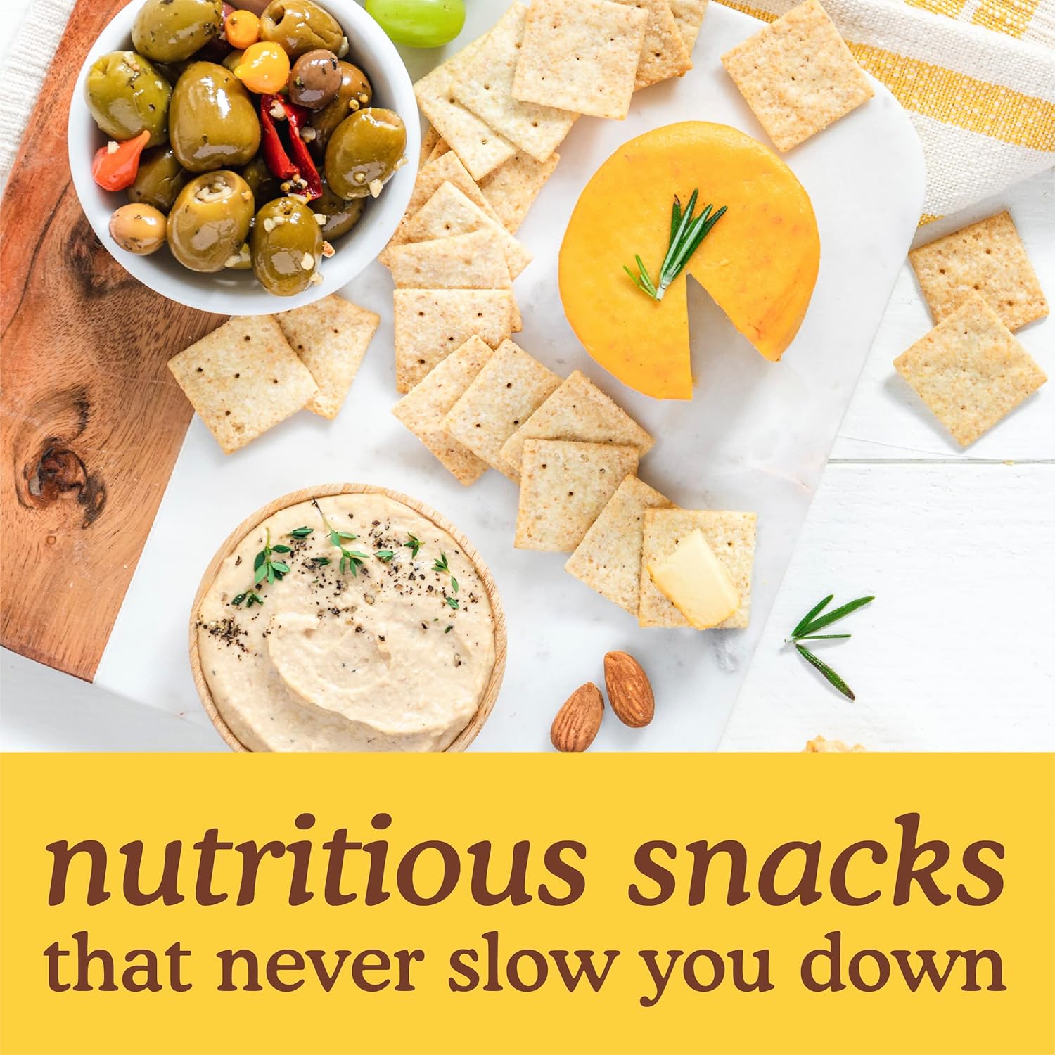 Simple Mills Almond Flour Crackers, Fine Ground Sea Salt Snack Packs - Gluten Free, Vegan, Healthy Snacks, 4.9 Ounce (Pack of 6)3